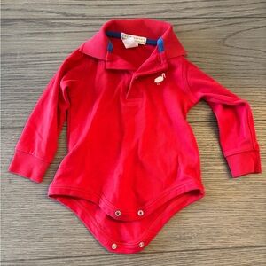 TBBC red polo 6-12m